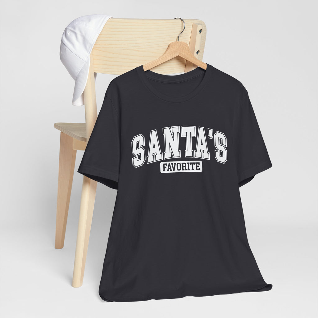 Santa's Favorite Unisex Tee, Christmas Gift, Holiday Apparel, Family Gathering Outfit, Festive T-Shirt, Casual Wear