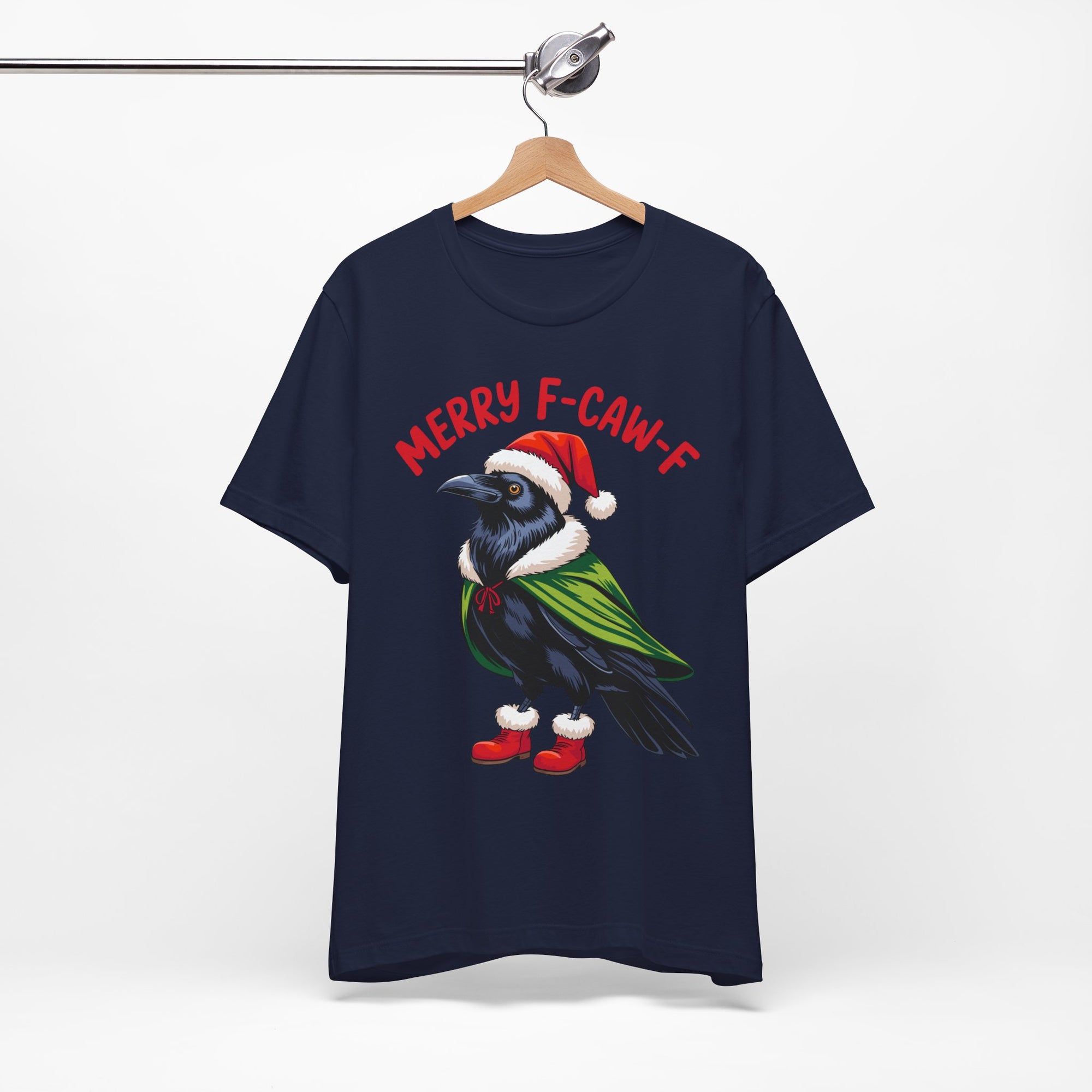 Merry F-Caw-F Crow Christmas Tee