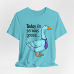 Serious Goose Humor Tee, Funny Graphic T-Shirt