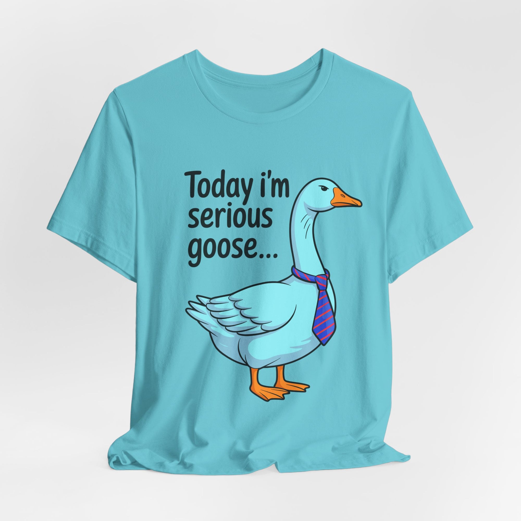 Serious Goose Humor Tee, Funny Graphic T-Shirt