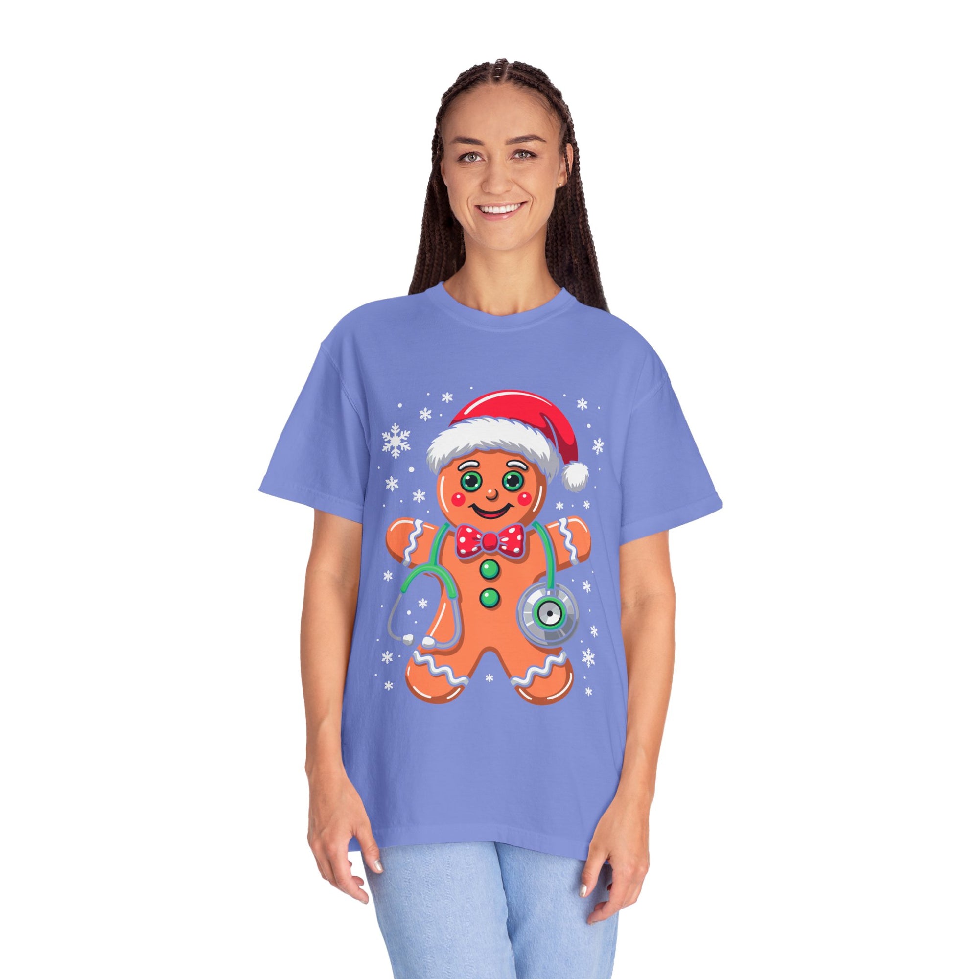 Gingerbread Holiday T-shirt, Festive Tee, Christmas Shirt