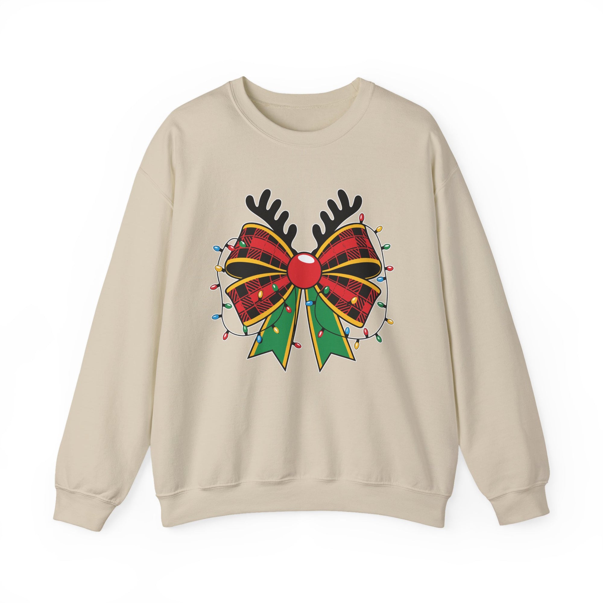 Holiday Reindeer Bow Sweatshirt