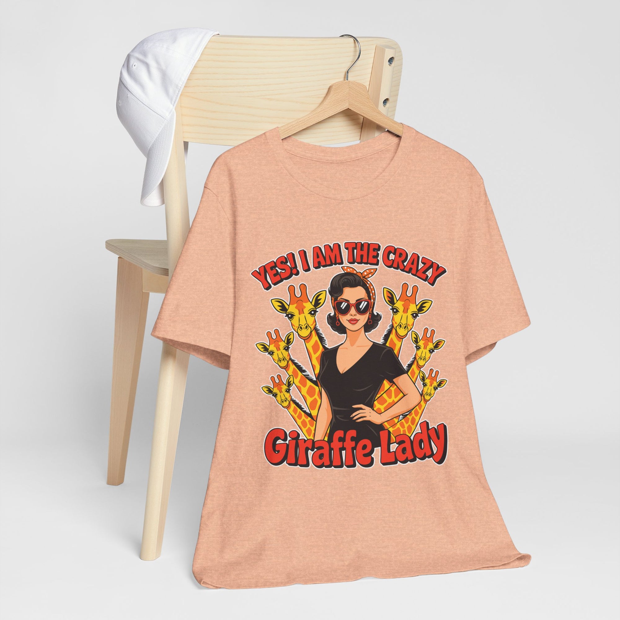 Yes I Am The Crazy Giraffe Lady T-Shirt