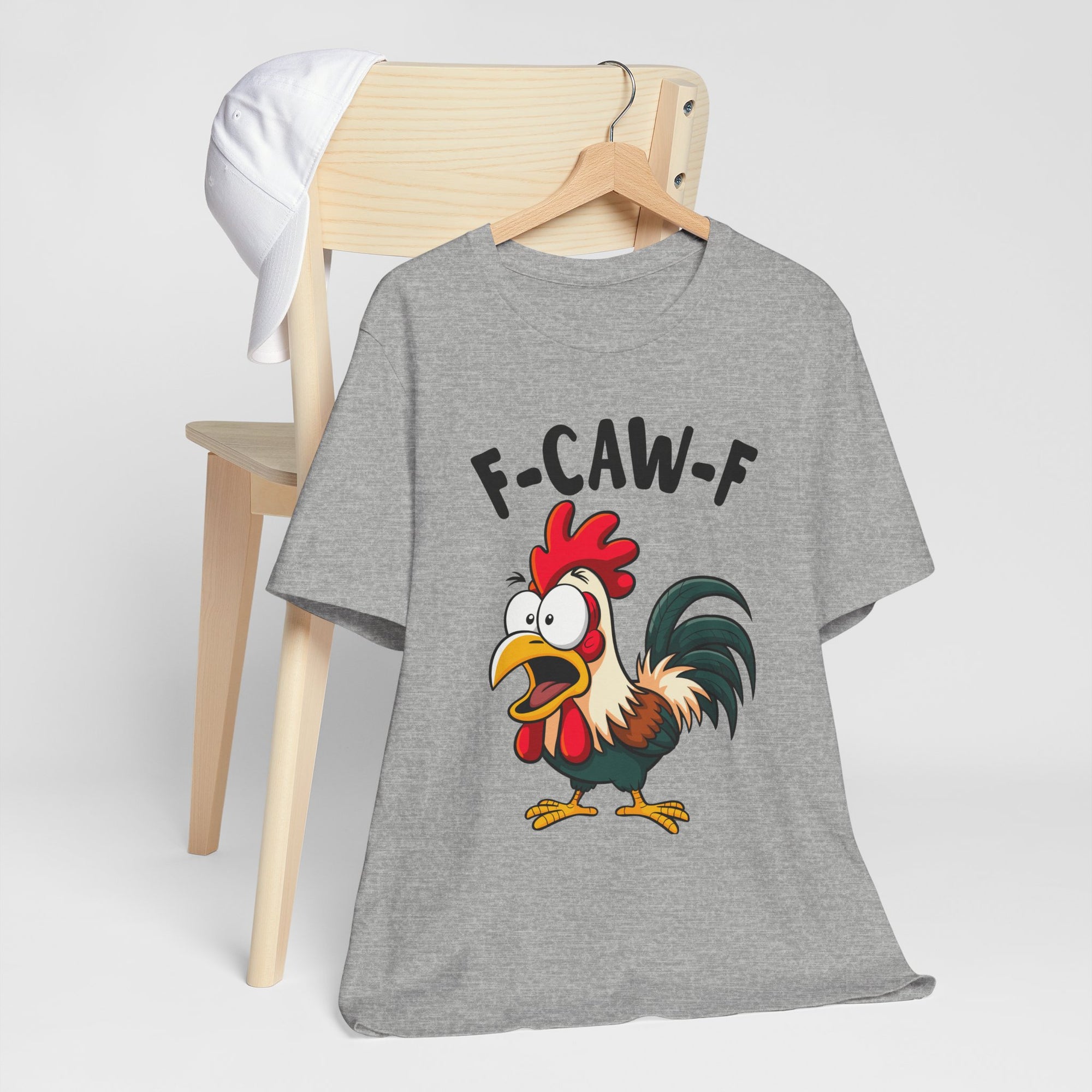 Funny Chicken F-Caw-F Unisex Tee | Humorous Humor Shirt for Chicken Fans