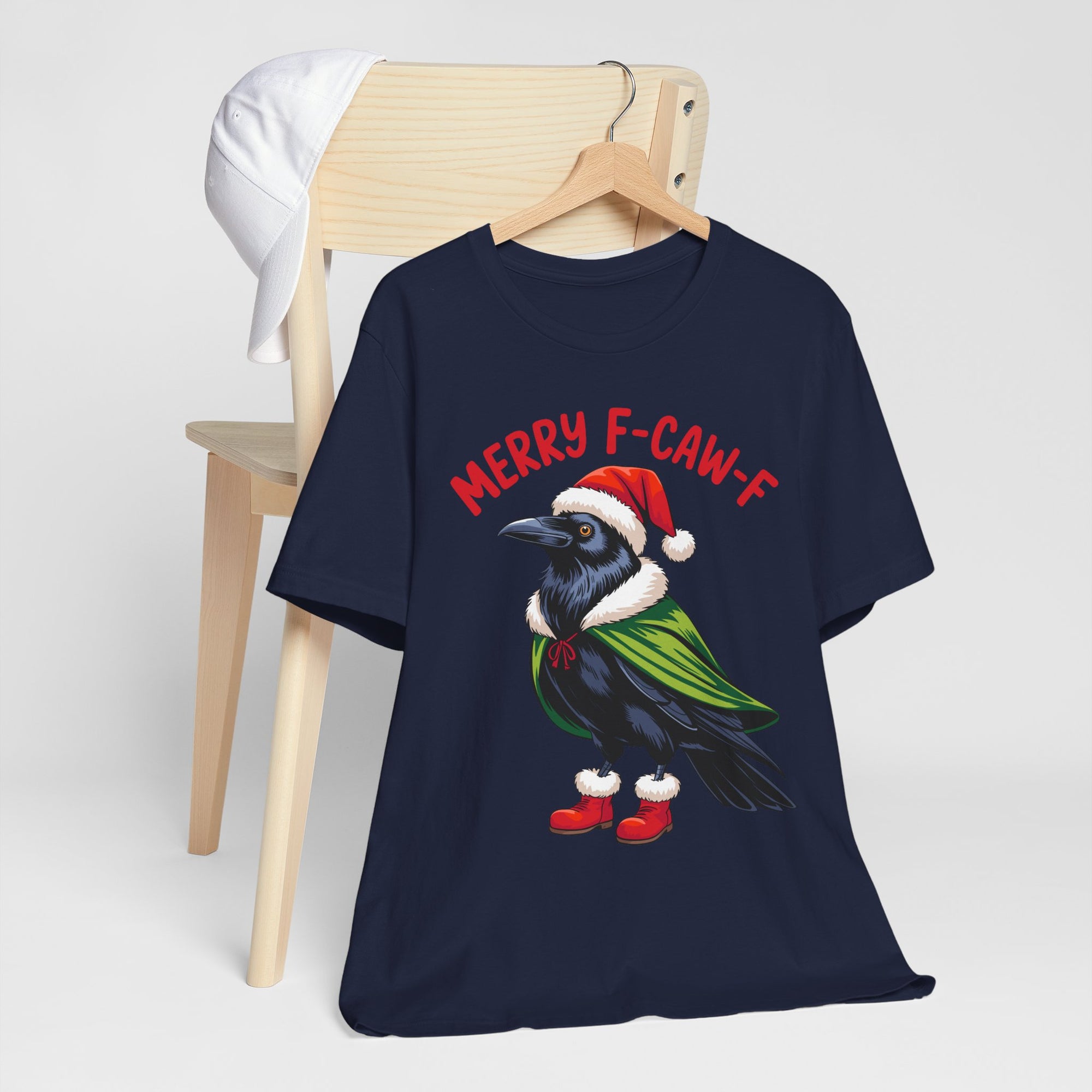 Merry F-Caw-F Crow Christmas Tee