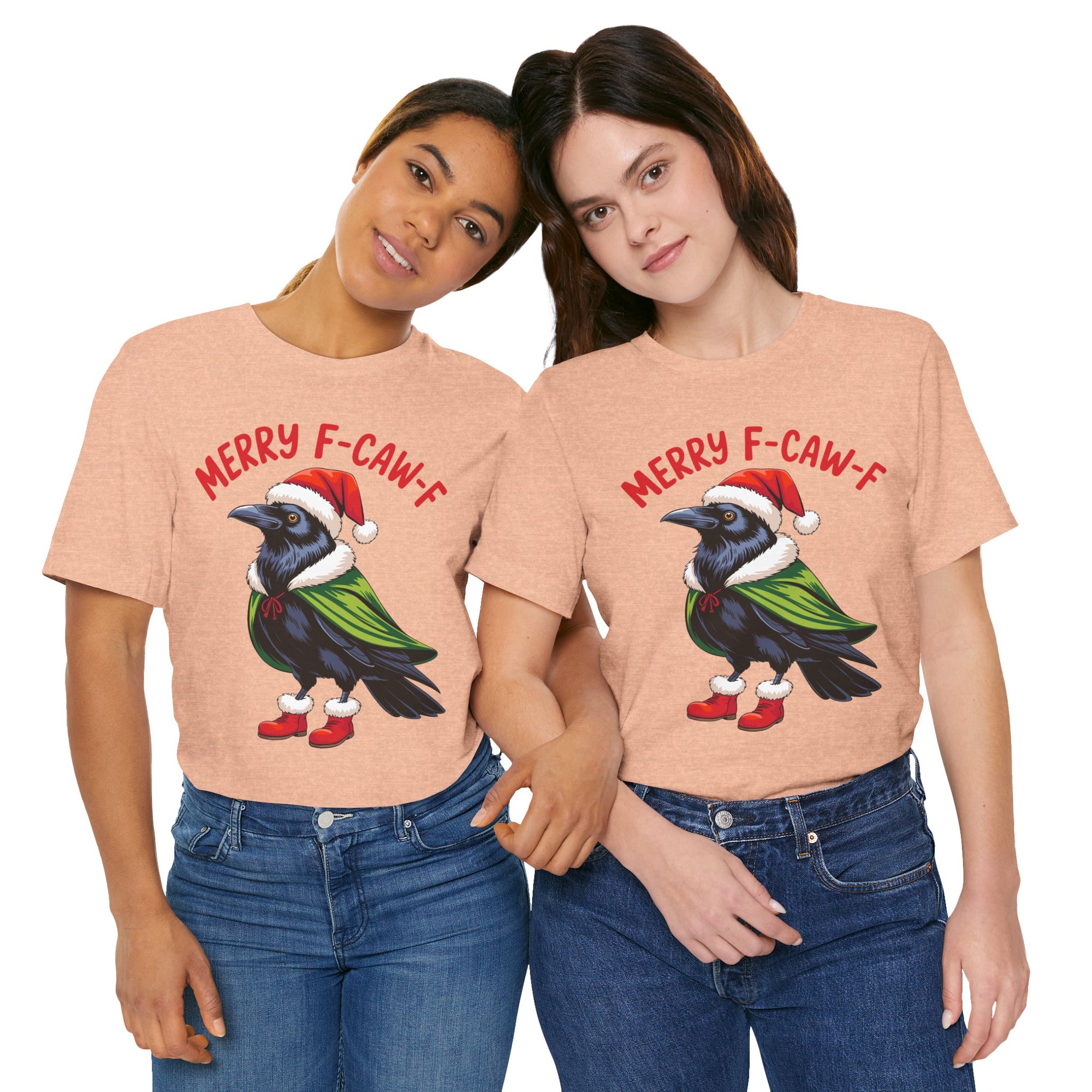 Merry F-Caw-F Crow Christmas Tee