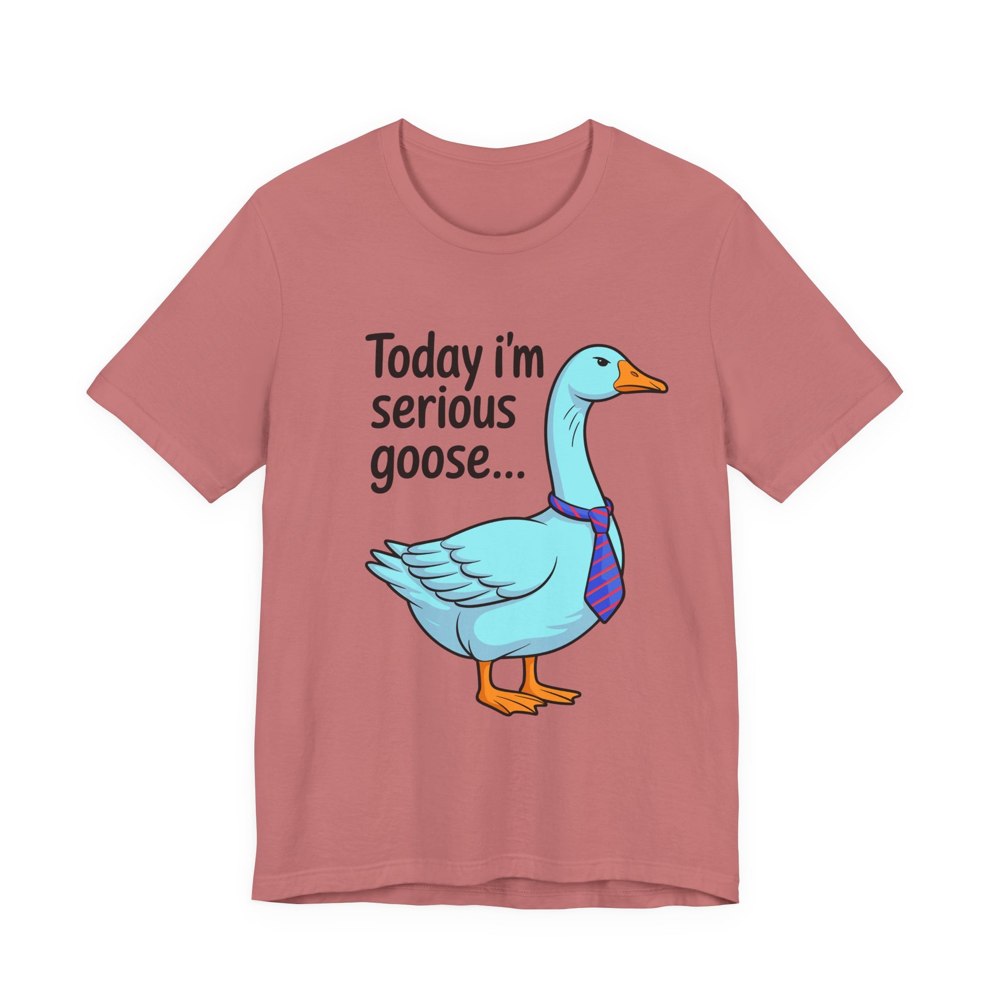 Serious Goose Humor Tee, Funny Graphic T-Shirt