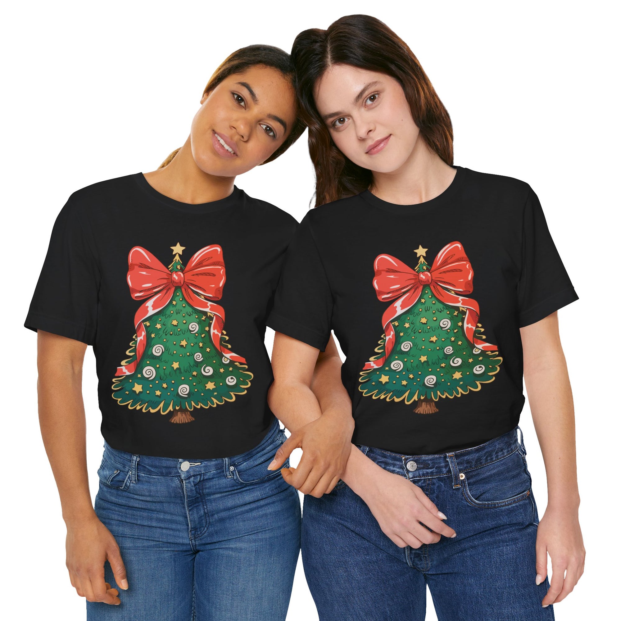 Christmas Tree Graphic Tee, Festive T-Shirt, Holiday Apparel, Unisex Christmas Shirt, Gift for Christmas Lovers, Seasonal Outfit