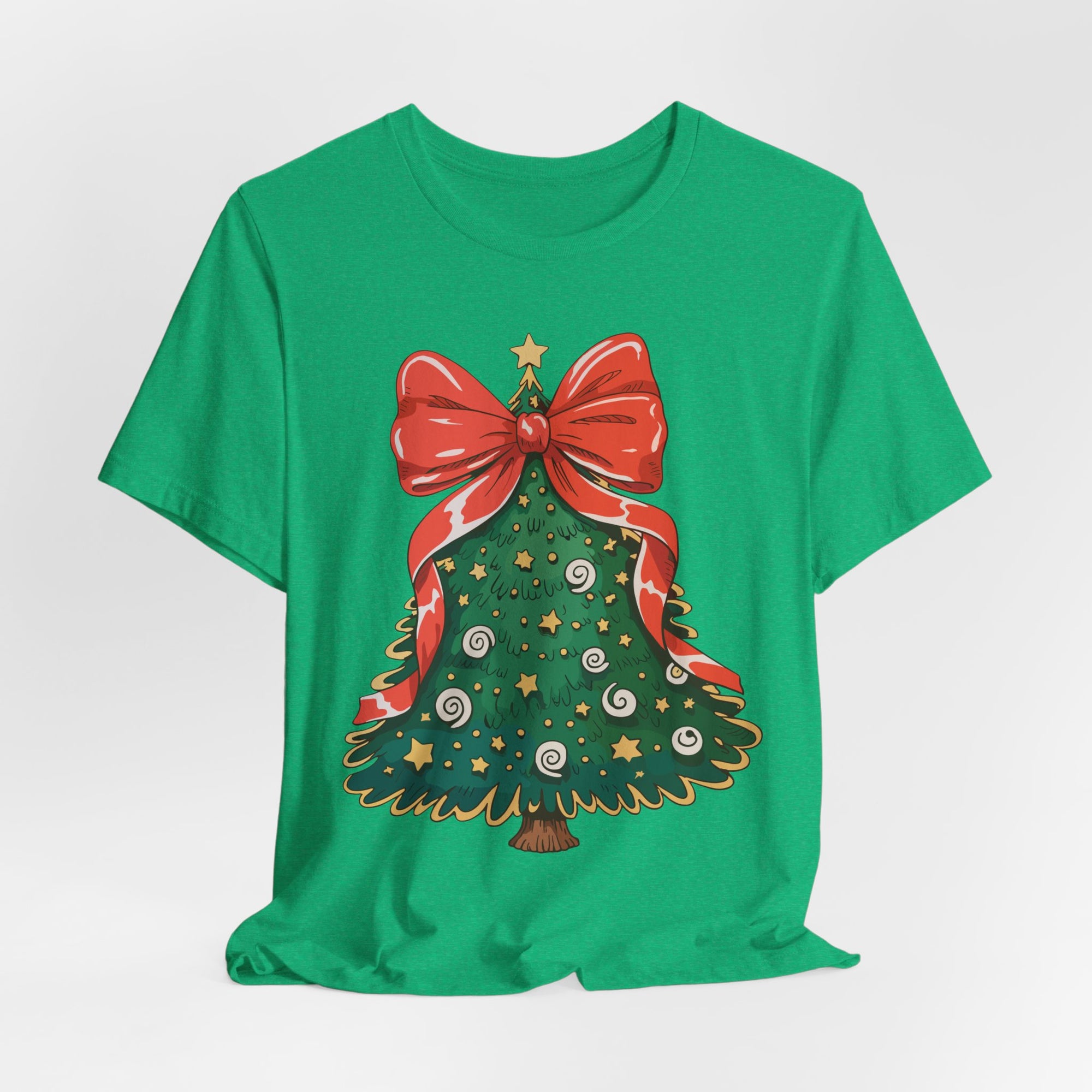 Christmas Tree Graphic Tee, Festive T-Shirt, Holiday Apparel, Unisex Christmas Shirt, Gift for Christmas Lovers, Seasonal Outfit