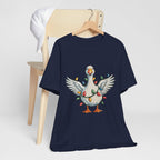 Festive Goose Holiday Graphic Tee – Cute Christmas Shirt