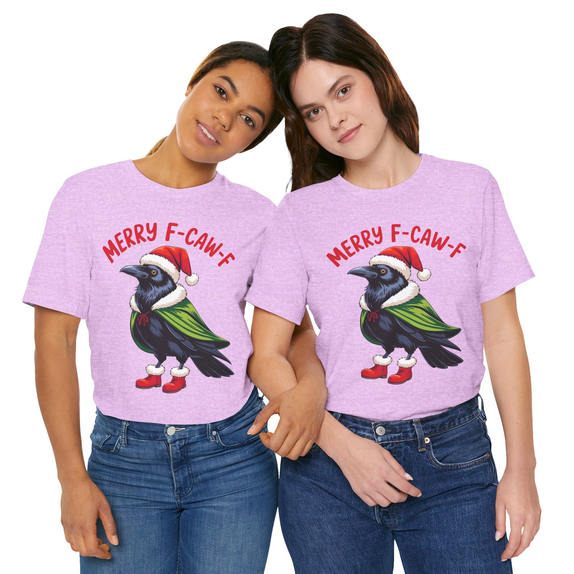 Merry F-Caw-F Crow Christmas Tee