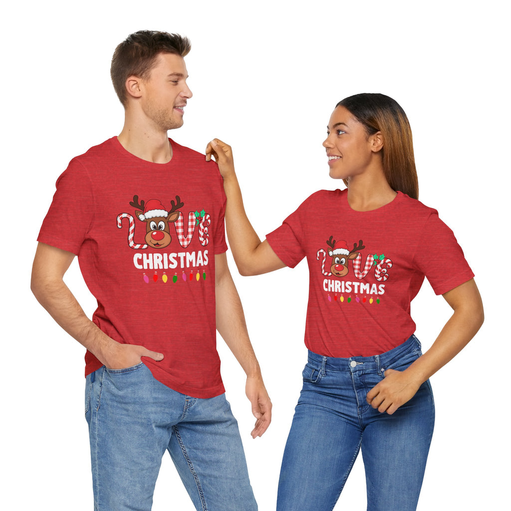Cute Holiday Love Reindeer Tee