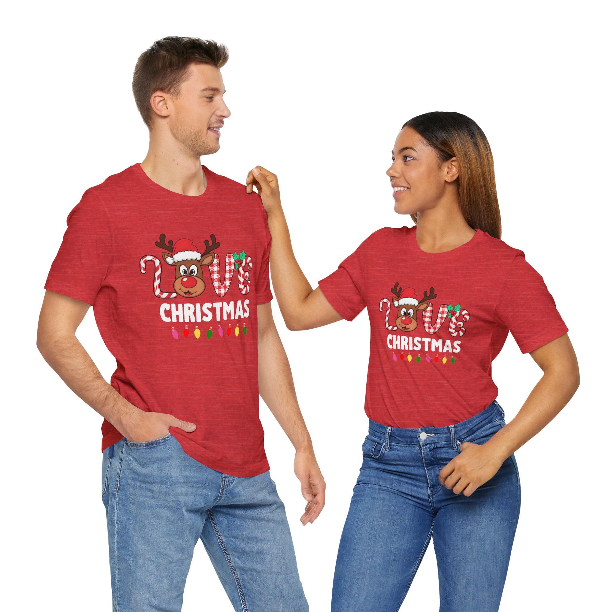 Cute Holiday Love Reindeer Tee
