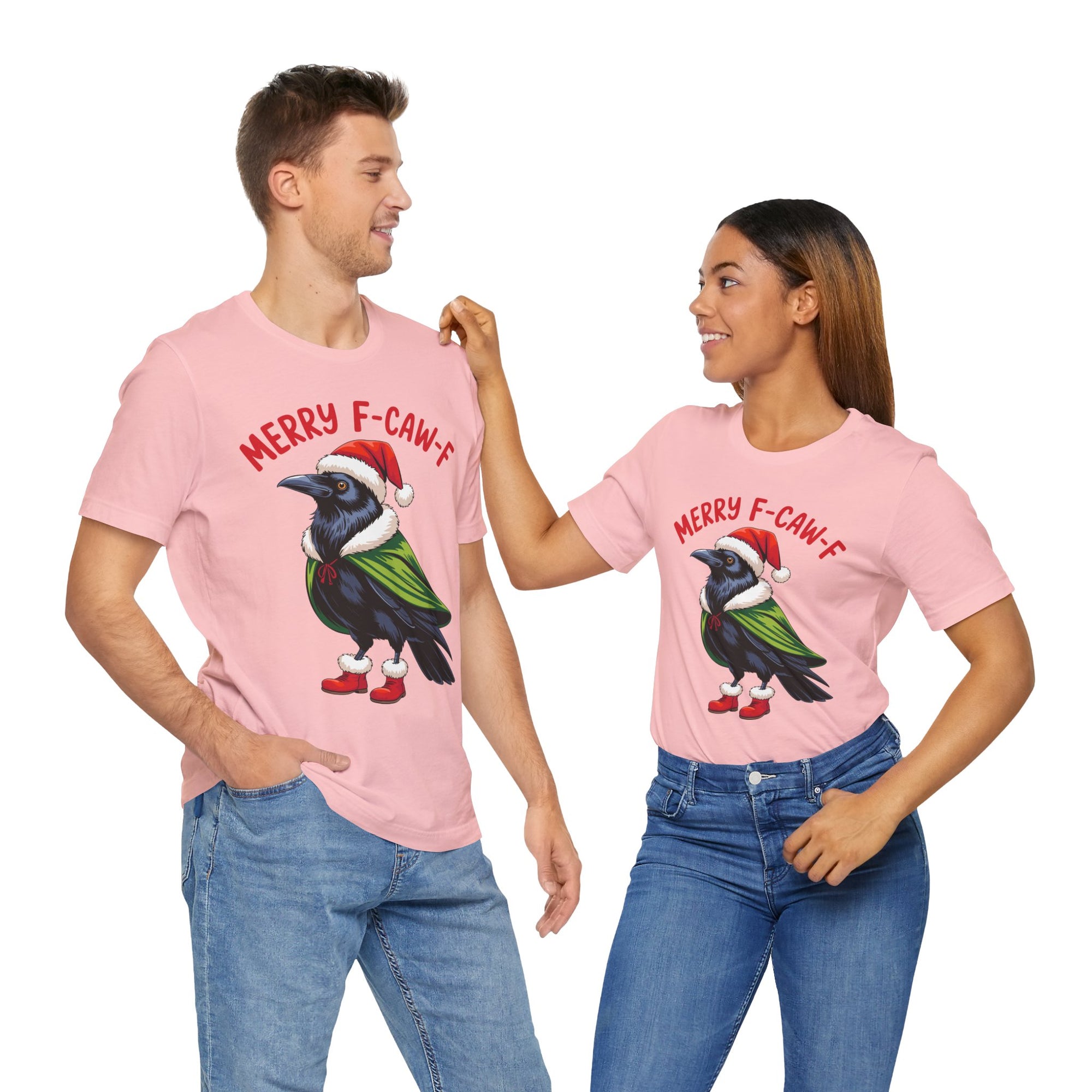 Merry F-Caw-F Crow Christmas Tee
