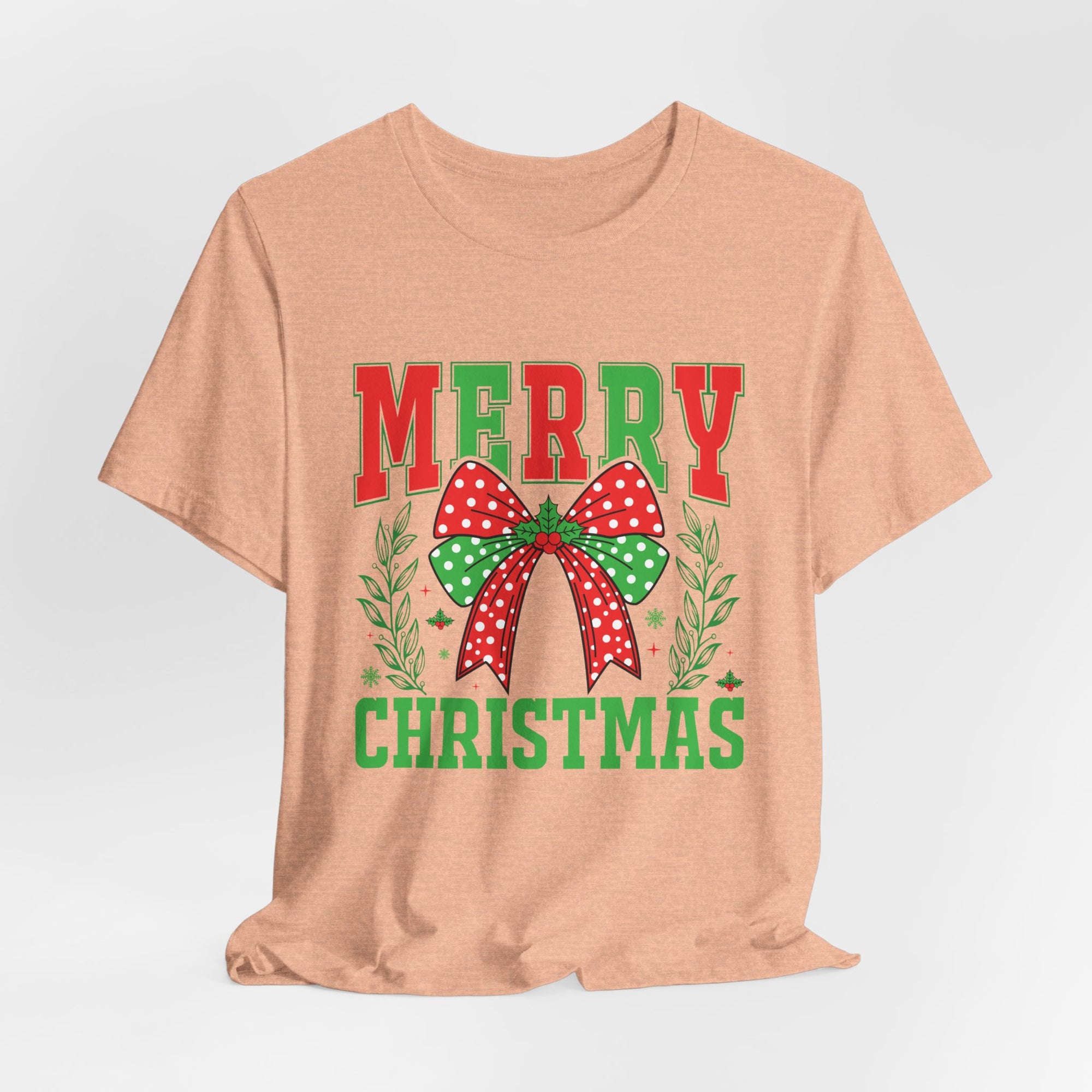 Merry Christmas Unisex Short Sleeve Tee, Holiday Shirt, Christmas Gift, Casual Wear, Family Matching Outfits