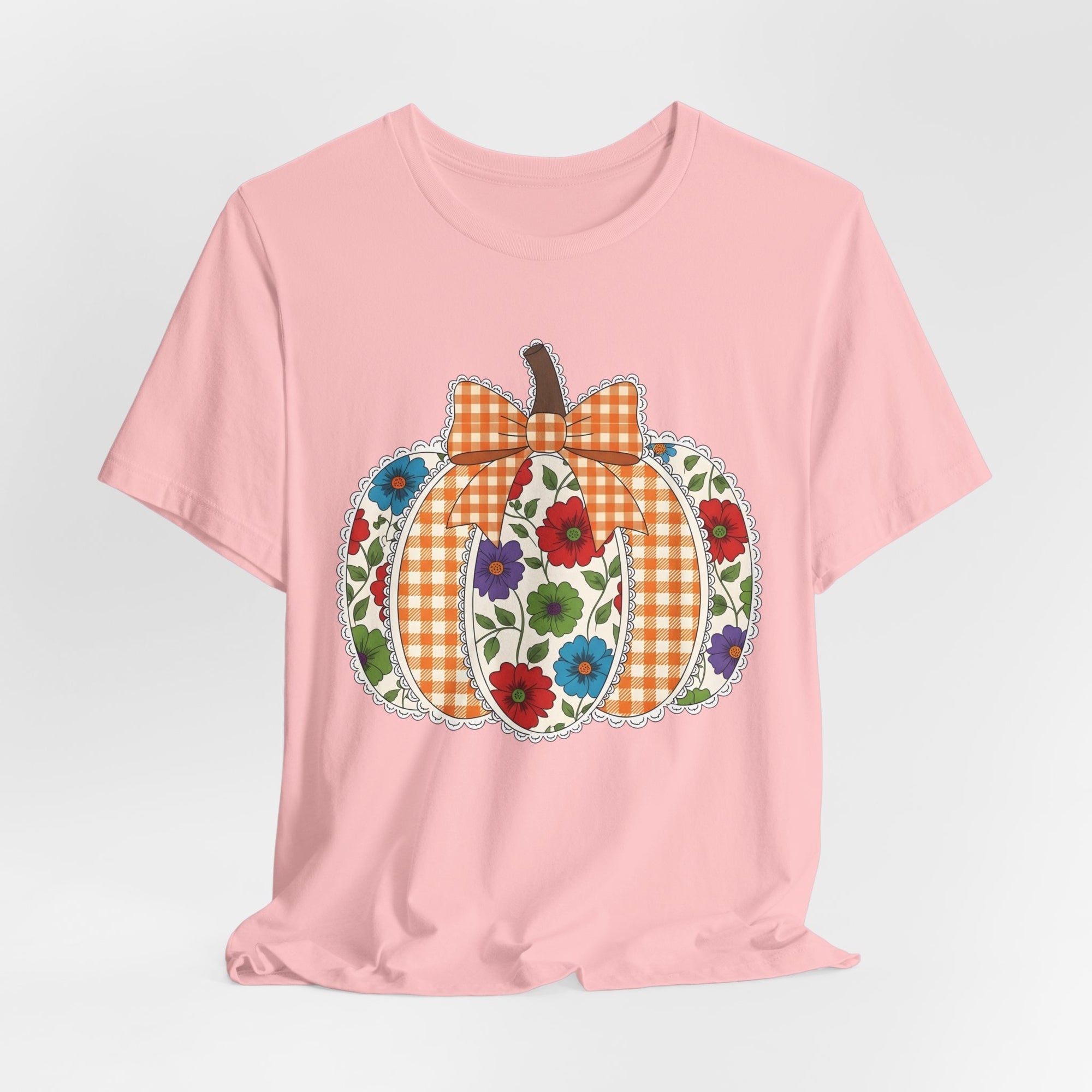 Floral Pumpkin Tee - Fall Fashion