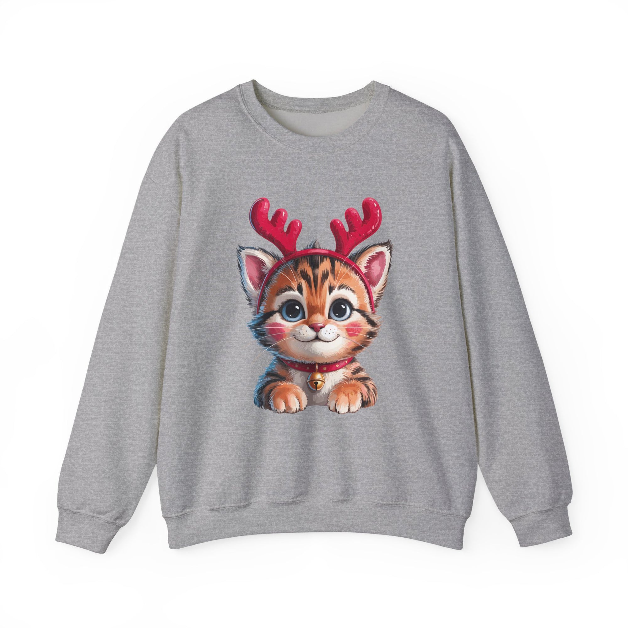Cute Cat Antlers Crewneck Sweatshirt