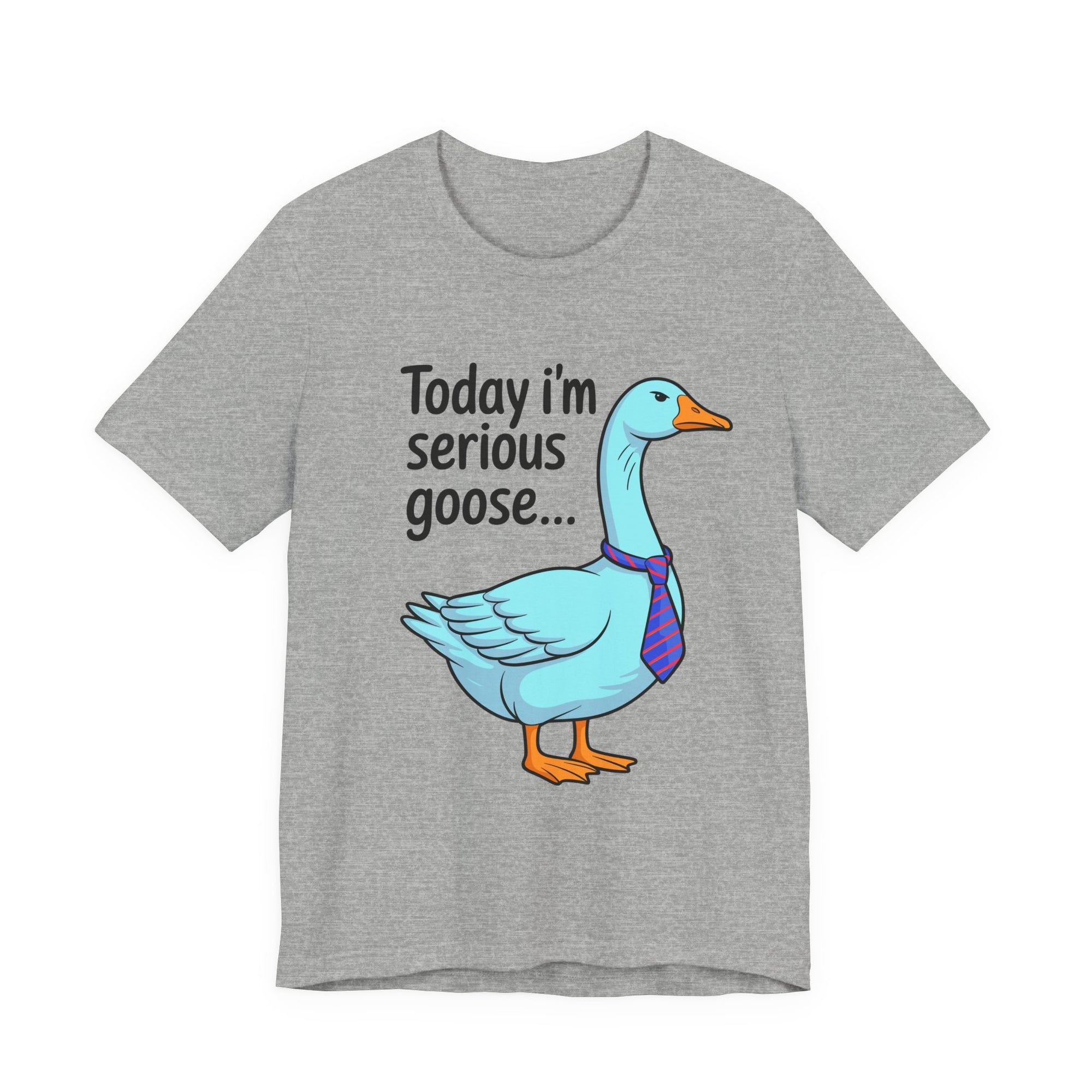 Serious Goose Humor Tee, Funny Graphic T-Shirt
