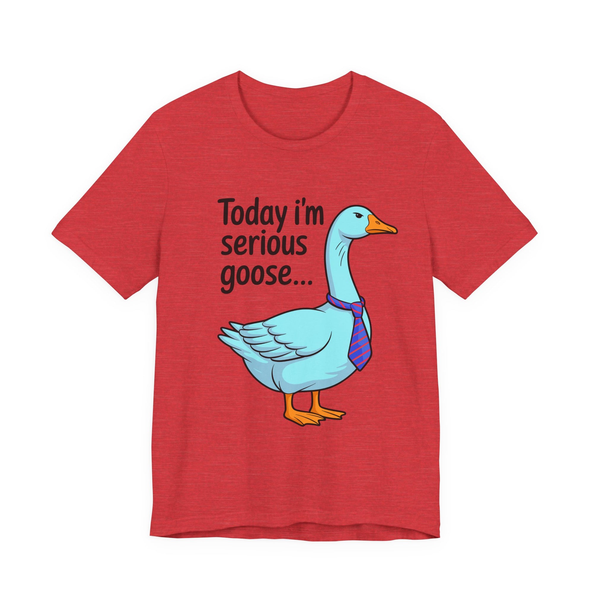Serious Goose Humor Tee, Funny Graphic T-Shirt