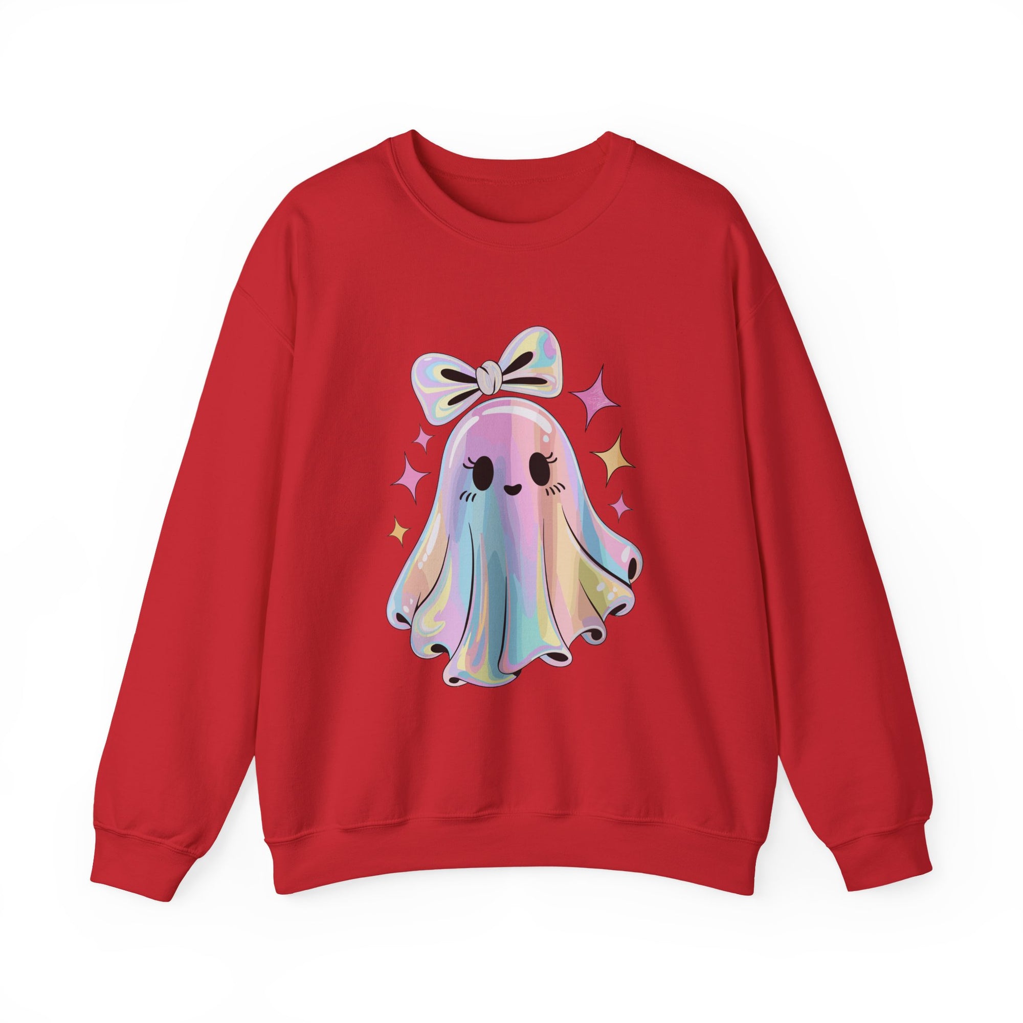 Cute Ghost Crewneck Sweatshirt, Spooky Humor Sweater, Halloween Gift