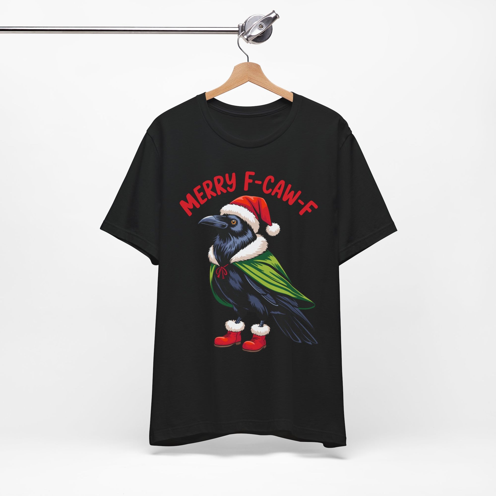 Merry F-Caw-F Crow Christmas Tee