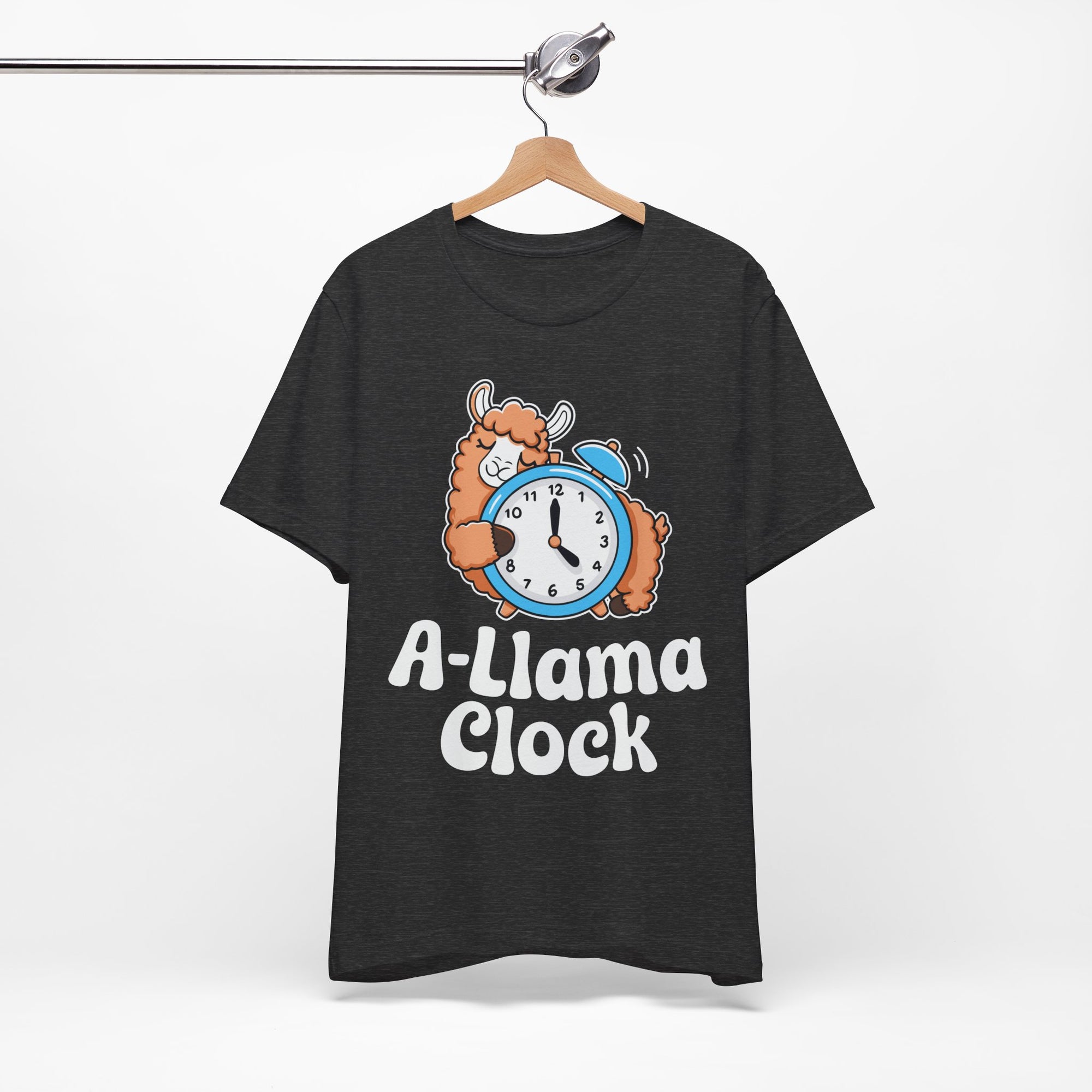 A‑Llama Clock Cute Graphic Tee — Funny Llama Alarm Clock T-Shirt
