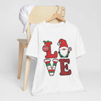 Christmas LOVE T-Shirt / Santa Gnome Holiday Graphic Tee