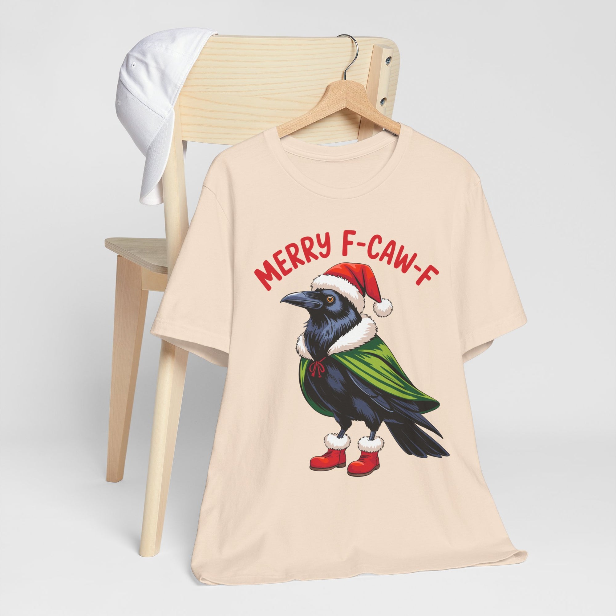 Merry F-Caw-F Crow Christmas Tee
