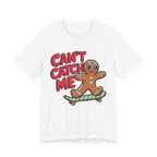Gingerbread Skateboard Tee, Funny Holiday T-Shirt, Unisex Christmas Gift