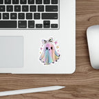Cute Rainbow Ghost Stickers – Kawaii Halloween Fun Decor