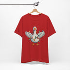 Festive Goose Holiday Graphic Tee – Cute Christmas Shirt