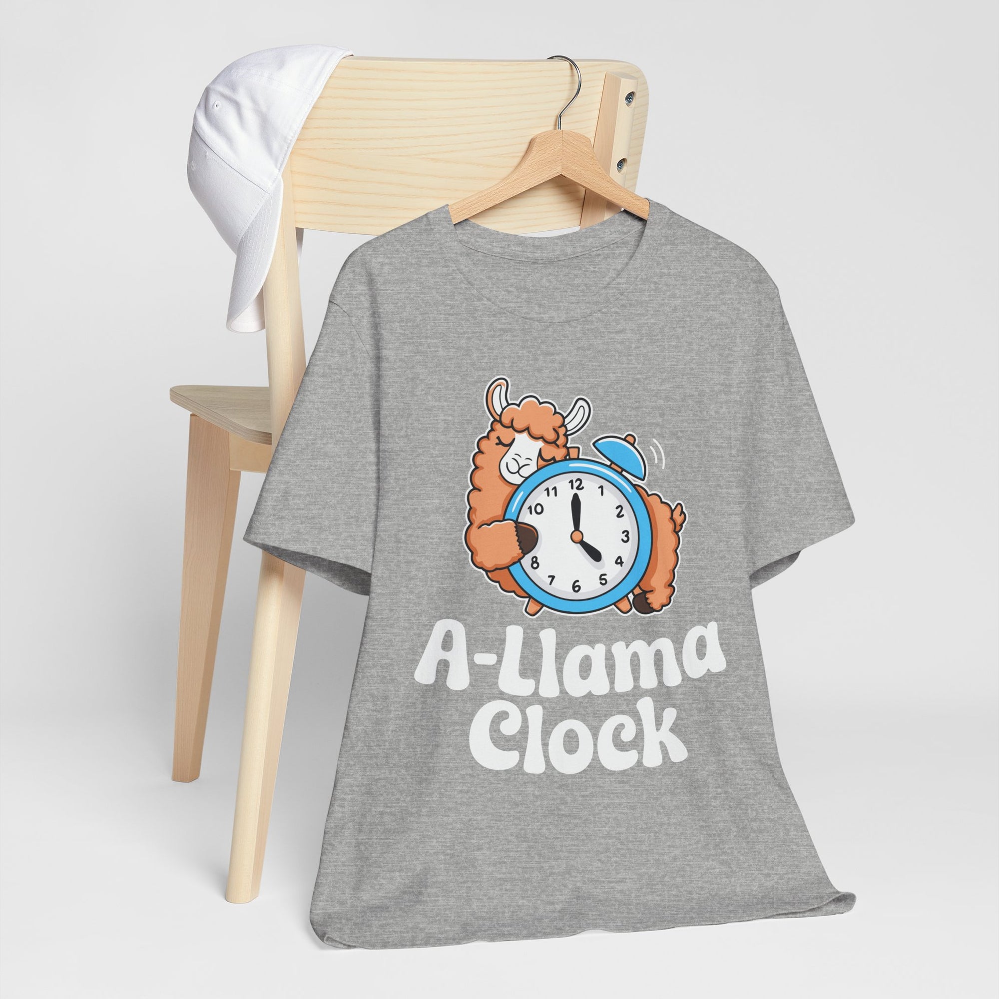A‑Llama Clock Cute Graphic Tee — Funny Llama Alarm Clock T-Shirt