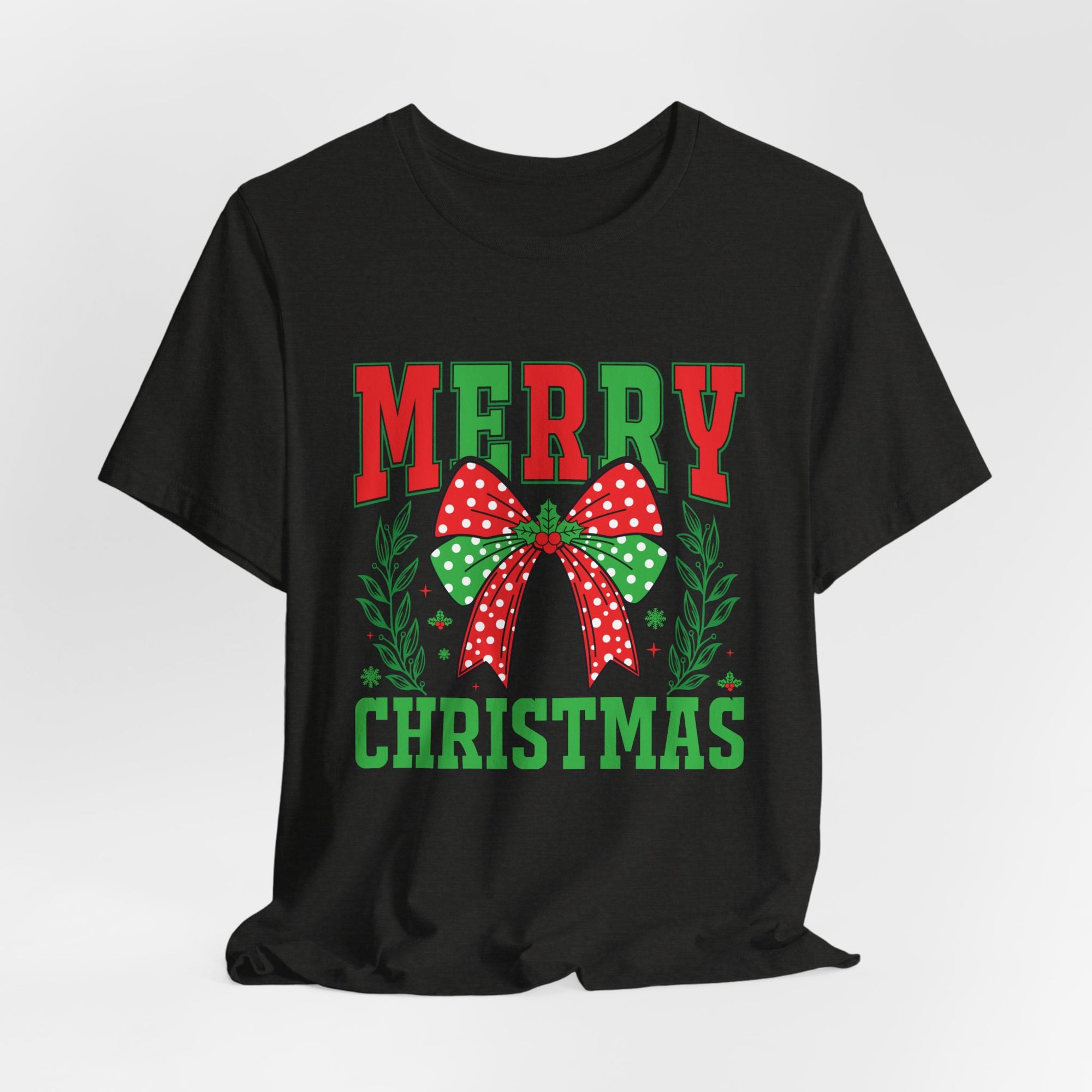 Merry Christmas Unisex Short Sleeve Tee, Holiday Shirt, Christmas Gift, Casual Wear, Family Matching Outfits