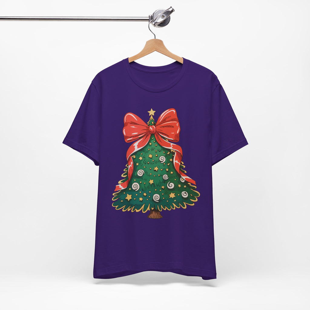 Christmas Tree Graphic Tee, Festive T-Shirt, Holiday Apparel, Unisex Christmas Shirt, Gift for Christmas Lovers, Seasonal Outfit