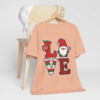Christmas LOVE T-Shirt / Santa Gnome Holiday Graphic Tee