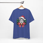 Festive Cat Christmas Tee, Cat Lover Gift, Holiday Shirt, Unisex T-Shirt