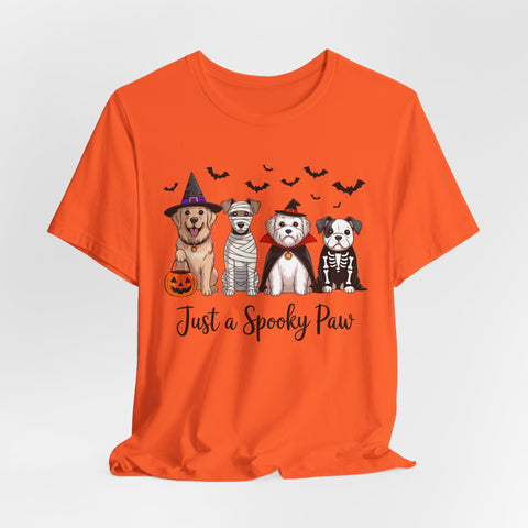 Dog Tee - Just a Spooky Paw, Unisex Halloween Pet Lover Gift, Dog Mom Shirt