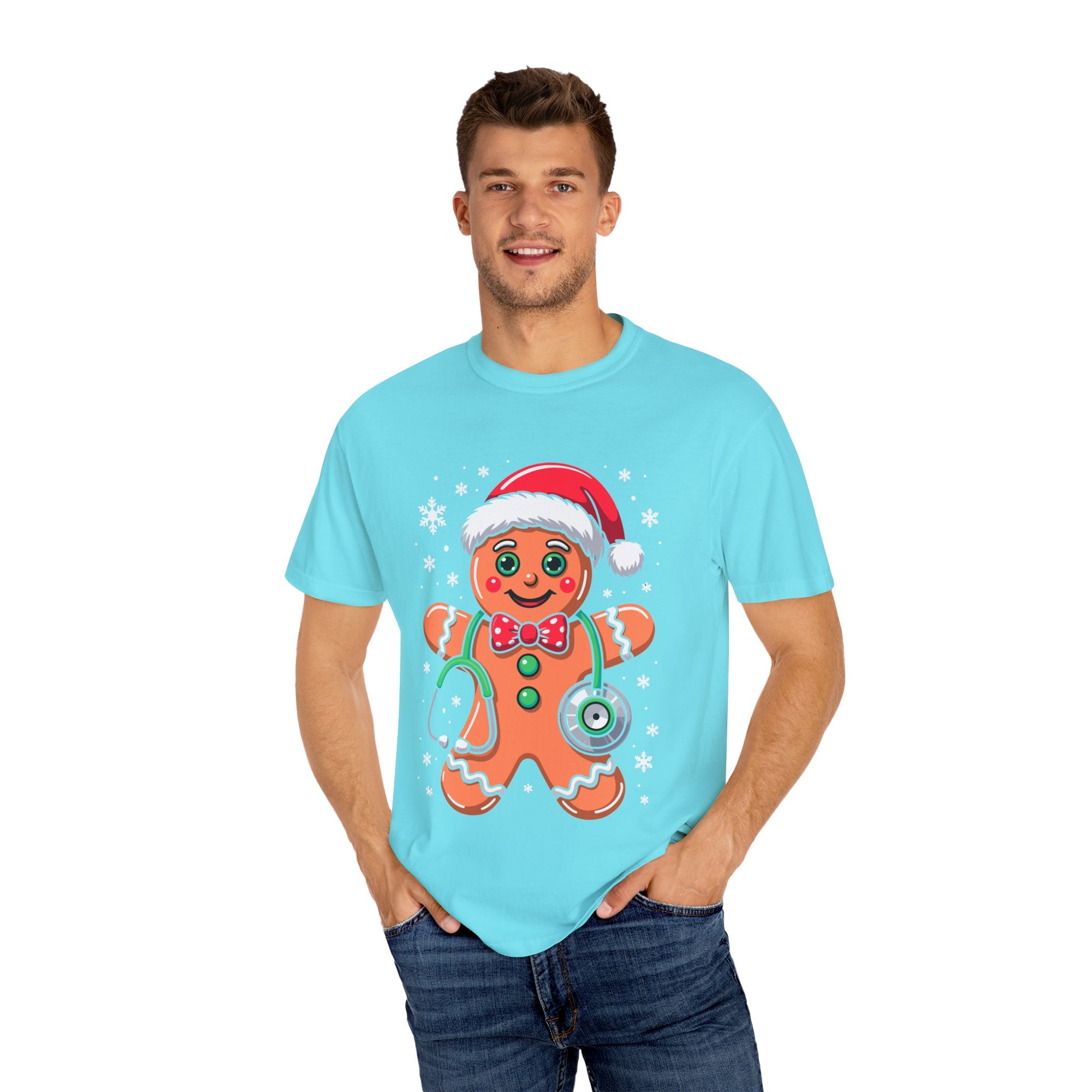 Gingerbread Holiday T-shirt, Festive Tee, Christmas Shirt