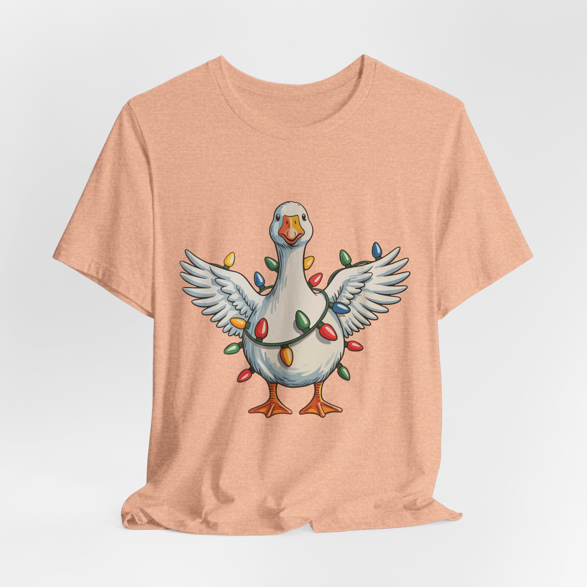 Festive Goose Holiday Graphic Tee – Cute Christmas Shirt