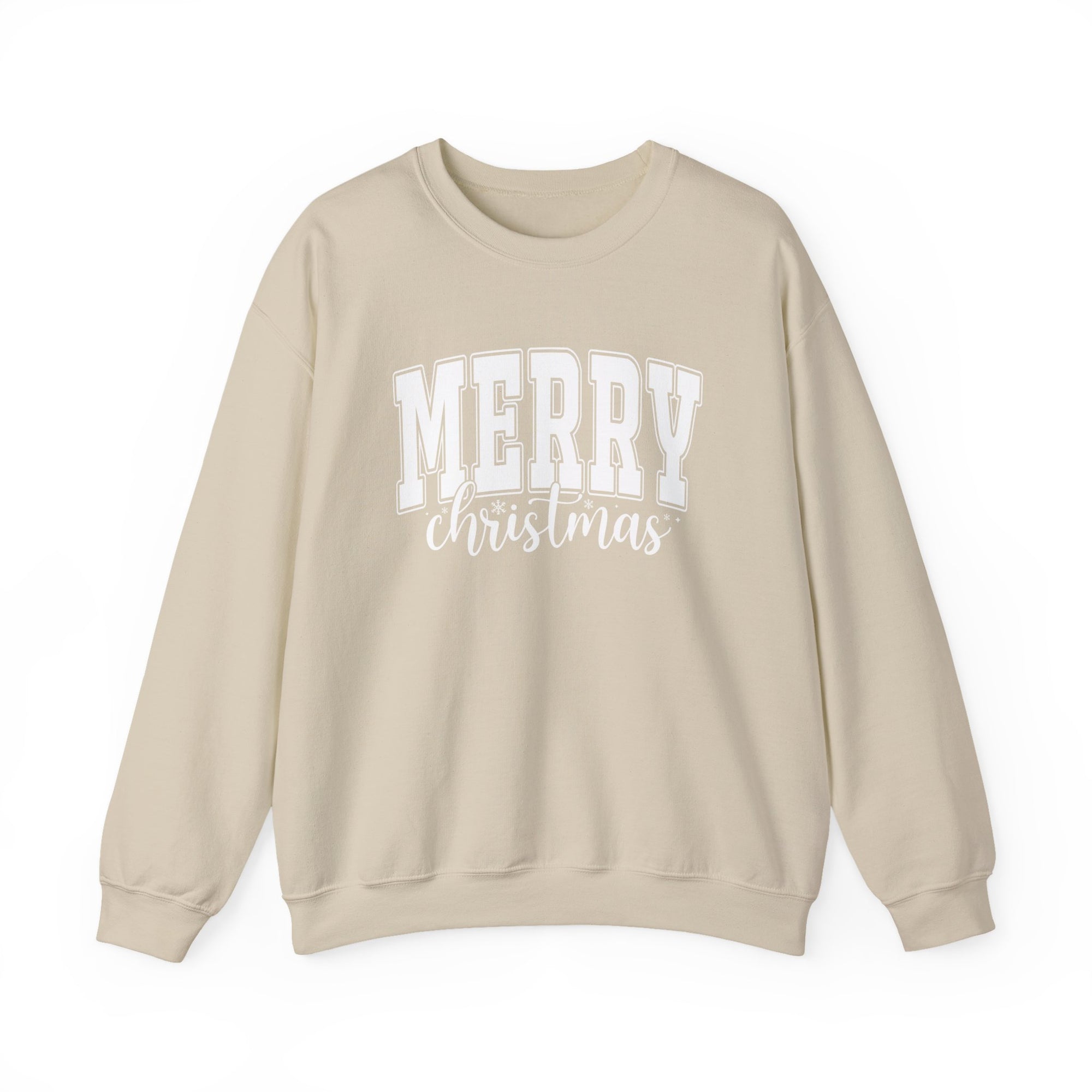 Merry Christmas Crewneck Sweatshirt, Cozy Holiday Gift