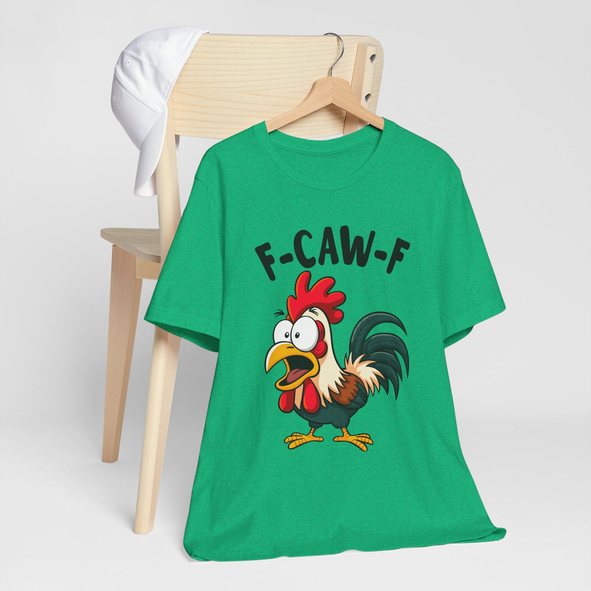 Funny Chicken F-Caw-F Unisex Tee | Humorous Humor Shirt for Chicken Fans