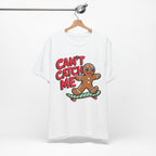Gingerbread Skateboard Tee, Funny Holiday T-Shirt, Unisex Christmas Gift