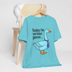 Serious Goose Humor Tee, Funny Graphic T-Shirt