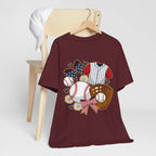 Baseball-Themed Unisex Jersey Tee, Perfect for Sports Fans, Great Gift for Game Days, Soft Cotton T-Shirt for Comfort.