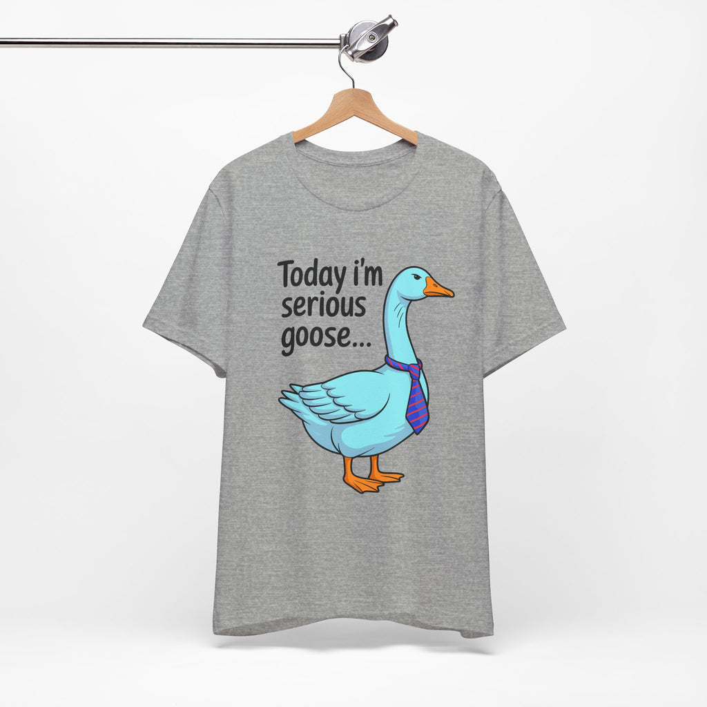 Serious Goose Humor Tee, Funny Graphic T-Shirt