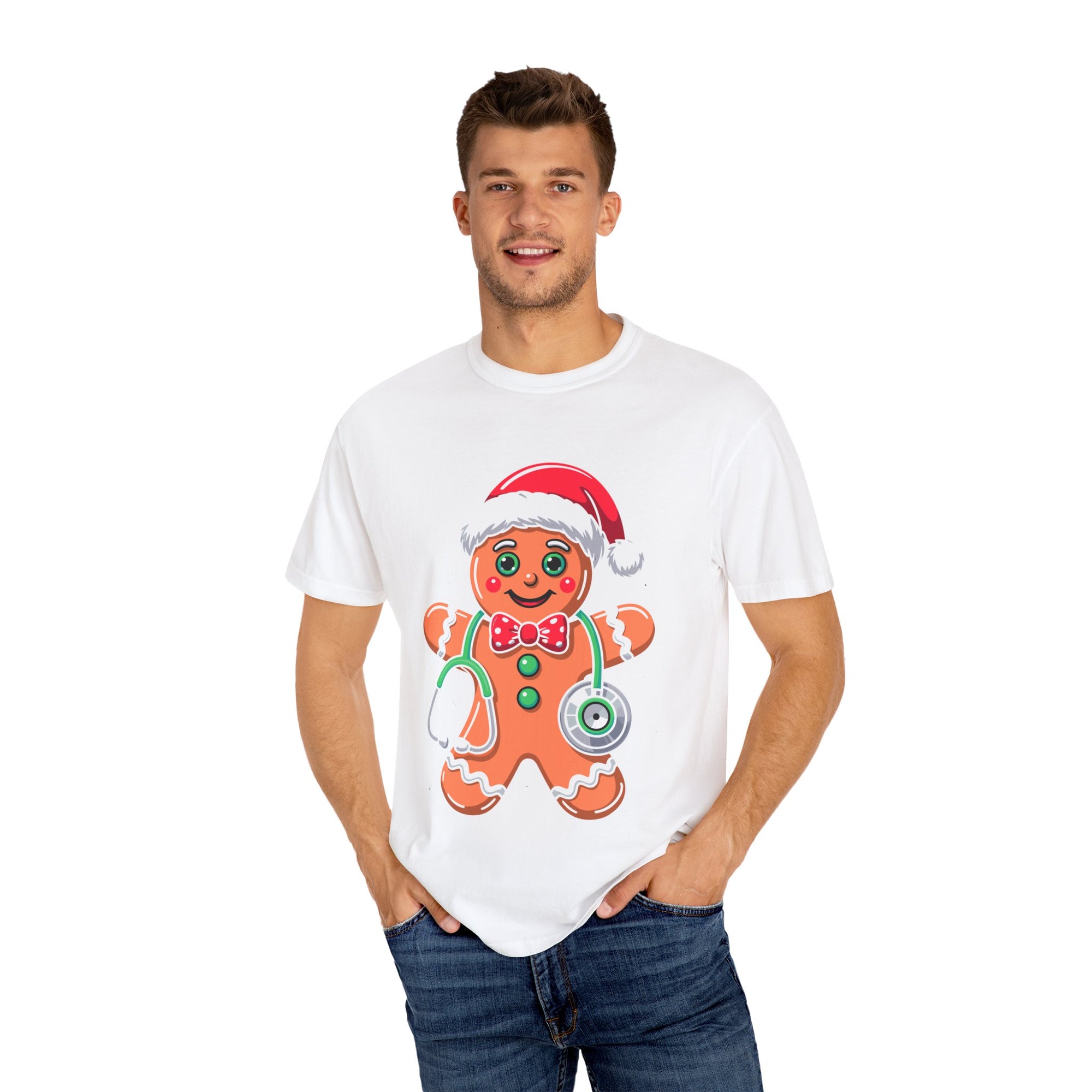 Gingerbread Holiday T-shirt, Festive Tee, Christmas Shirt