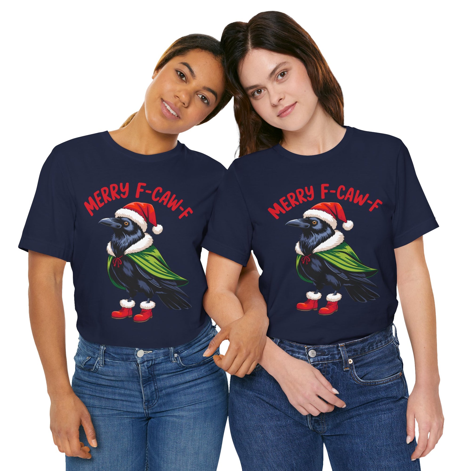 Merry F-Caw-F Crow Christmas Tee