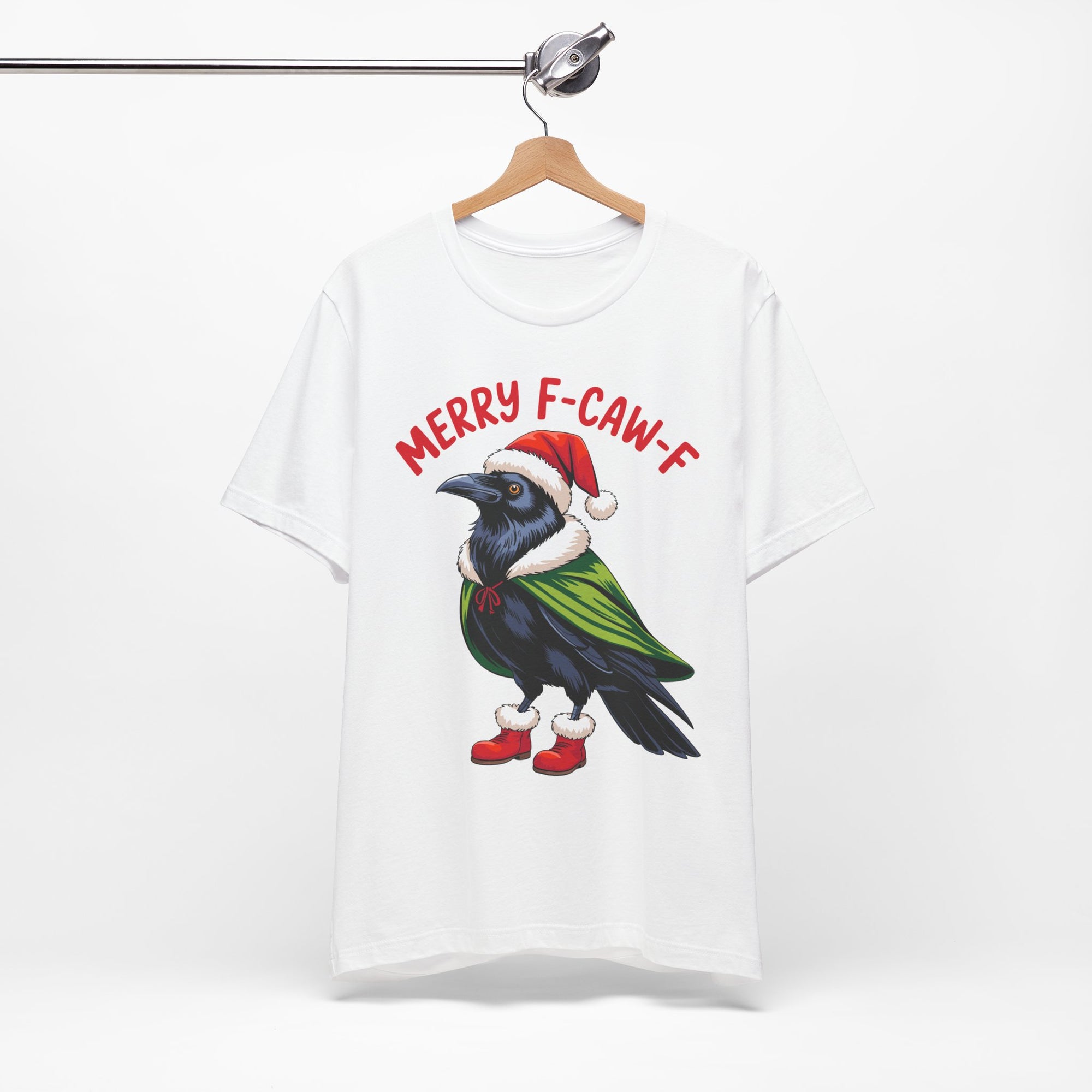 Merry F-Caw-F Crow Christmas Tee