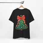 Christmas Tree Graphic Tee, Festive T-Shirt, Holiday Apparel, Unisex Christmas Shirt, Gift for Christmas Lovers, Seasonal Outfit