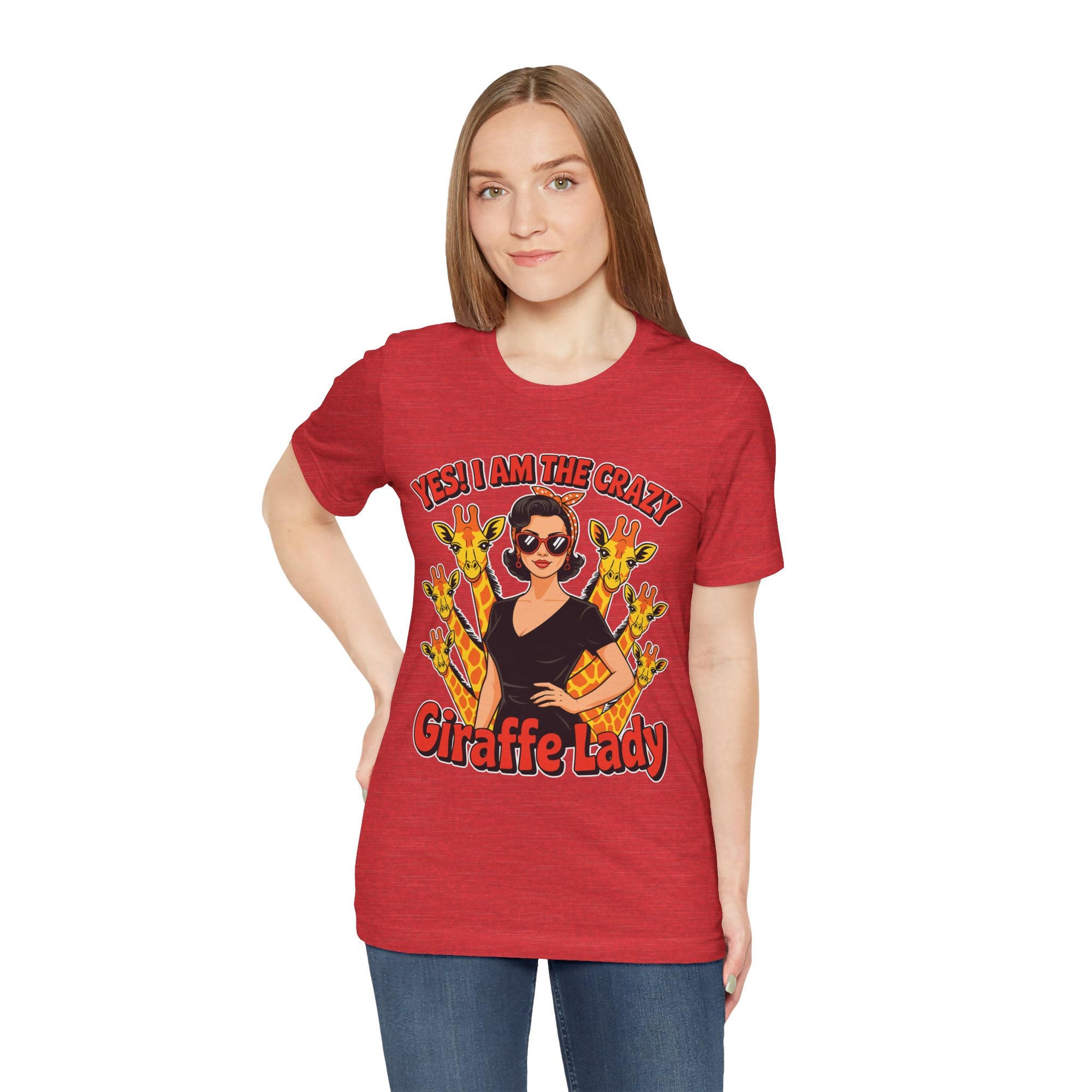 Yes I Am The Crazy Giraffe Lady T-Shirt